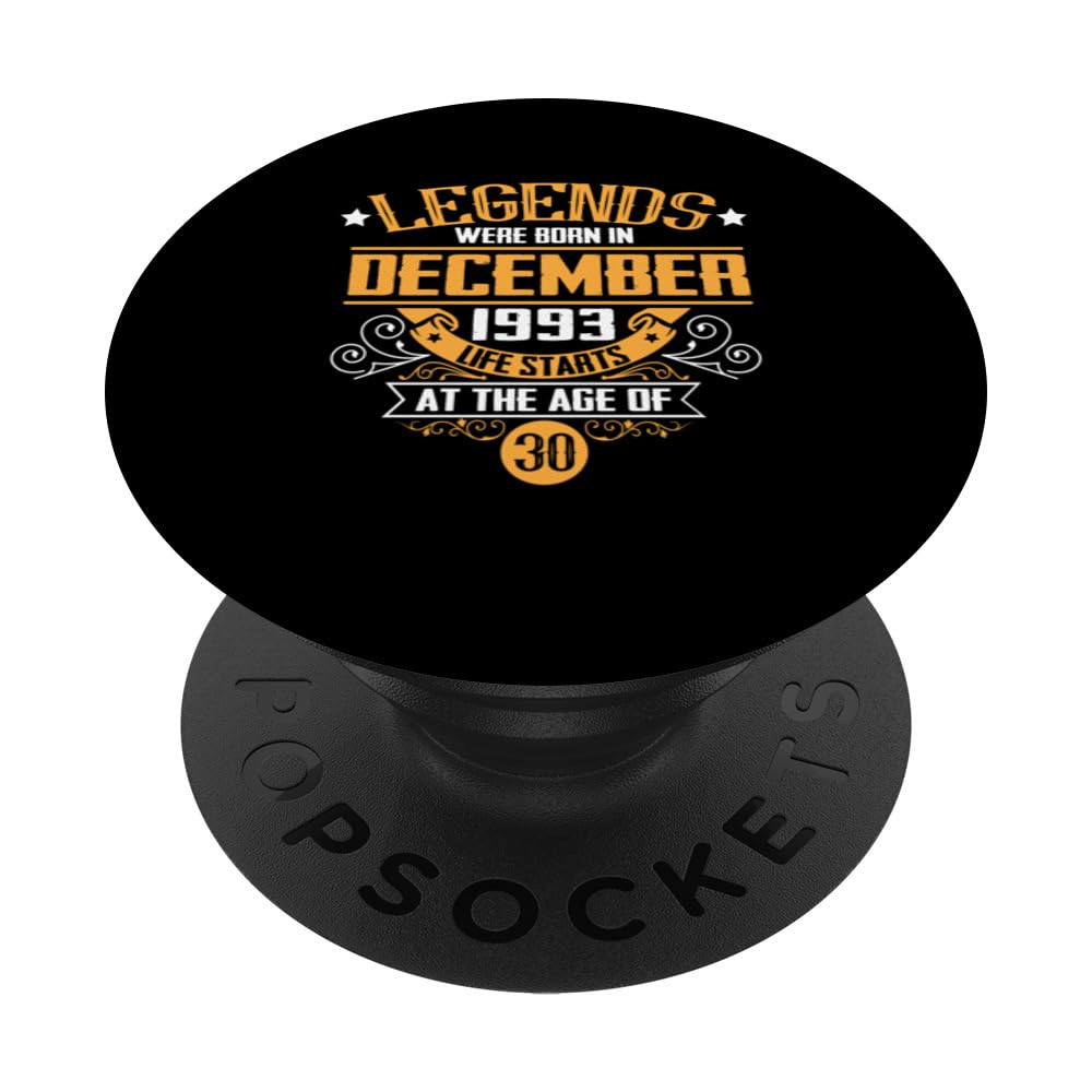 December 1993 Birthday Gift Classic Milestone Design PopSockets Swappable PopGrip