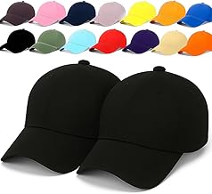 Unisex Adjustable Baseball Cap Pack of 2 - Solid Color, Breathable, Stylish Cotton Caps for Men & Women - Outdoor Sports, Travel, Casual Wear