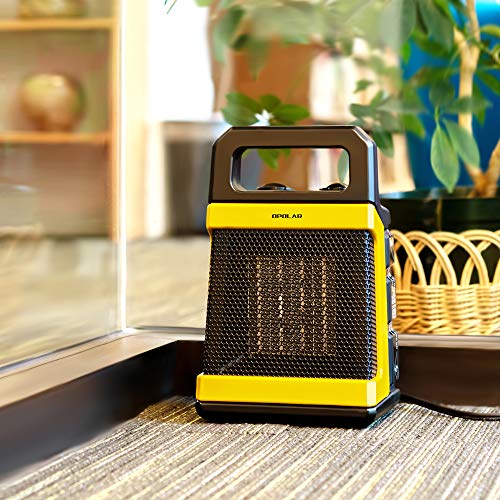 OPOLAR 1500W Ceramic Space Heater with Adjustable Thermostat, Fast Heating for Small and Middle Rooms, Office Floor, Desk or Other Indoor Space, Powerful and Portable, ETL Approved - Thumbnail 4