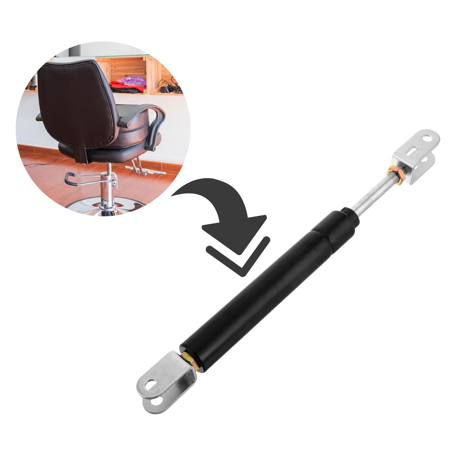 Cilindro Hidráulico para Sillas de Oficina y Ejecutivas, Resorte de Acero para Ajuste Suave y Fácil Instalación, Repuesto para Mobiliario de Peluquería y Salón