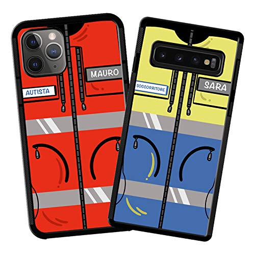imafan Cover Personalizzata Divisa Sanitaria Soccorritore - Autista - più di 300 Modelli Disponibili - Altissima qualità - Huawei P8 Lite 2017