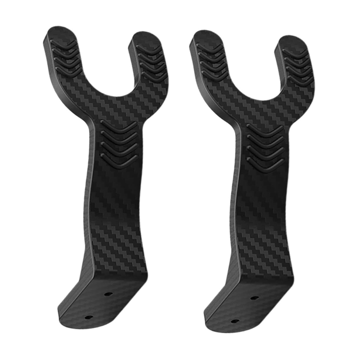 Cabilock 8 Stück Helmaufhänger Wandhaken aus Abs Schwarz für Hut und | Wandmontage, ohne Bohren, Platzsparend für Aufbewahrung, Schlichtes Design, für Hüte und Jacken