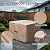 [2026 Upgraded]SheeChung Fire Pit Cover Square 36"L x 36"W x 24"H,Heavy Duty 600D Waterproof Outdoor Firepit Cover,Fit for 32/34/36 Inch Propane Firepit Table,Gas Fire Pit Table Covers with Drawstring