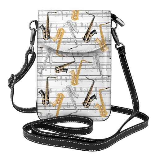 Pochette téléphone notes de musique pour femmes idéale pour vos sorties et concerts