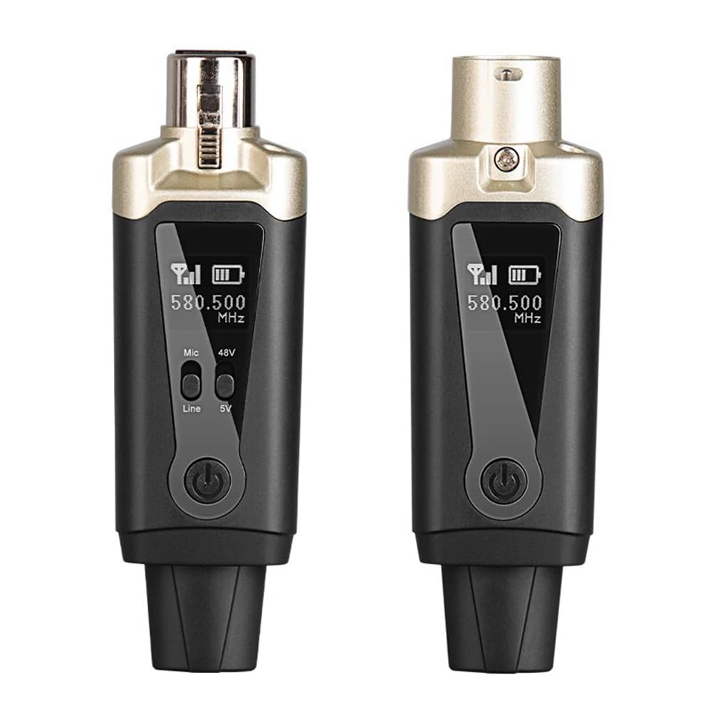 Convertidor de micrófono XLR inalámbrico UHF para solucionar enredos de cables en directos 8