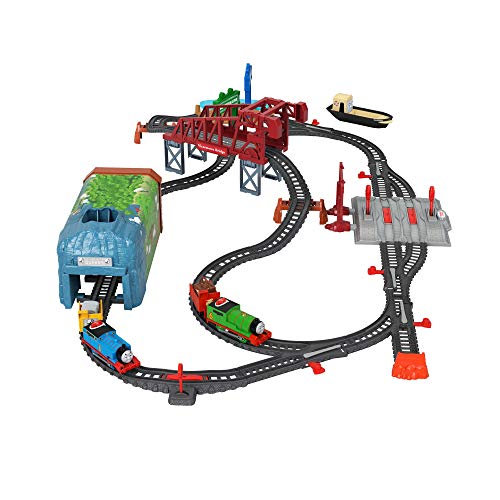 Fisher-Price Thomas & Friends Talking Thomas & Percy Train Set - UK English Edition, motorized train and track set for… - Image 8