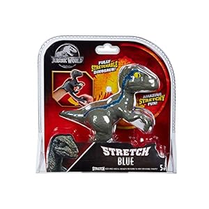 STRETCH – Stretch Line, Jurassic World Raptor, muñeco de Dinosaurio Velociraptor elástico Que se estira, Figura de Juguete para niños y Fans de la película Parque Jurásico, antiestrés, (TR200000)