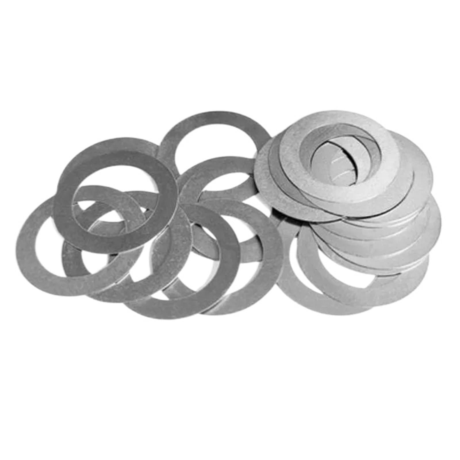 Arandelas Metalicas DIN988 M3 a M20 0,1mm .2mm .30mm .5mm Arandela plana de acero inoxidable Junta ultrafina Ajuste de alta precisión(M5x8 100pcs,1mm Thickness)
