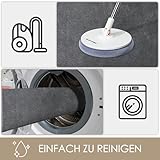 HiChiclife Fußmatte 40x60 cm Dunkelgrau – Schmutzfangmatte Waschbar rutschfest mit TPE Rückseite – Türmatte Eingang Innen – Fußabtreter für Haustür, Flur, Küche – Ideal für Haustiere & Kinder