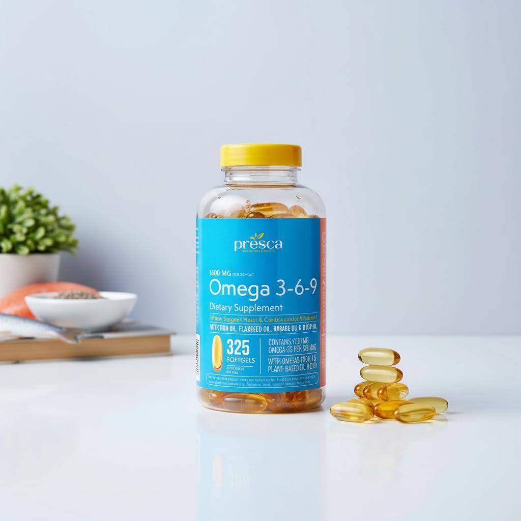 Omega 3-6-9 Dietary Supplement (325 ct.) - Promote Visual Function and Eye Health - Support Heart, Cardiovascular Health, Healthy Skin, Hair and Overall Health (Omega 3-6-9) - Image 8