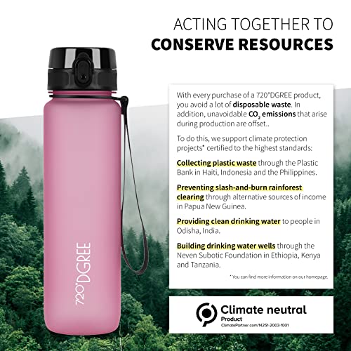 Image of 720A DGREE Water Bottle - 1.5 l SoftTouch + Sieve - BPA-Free Tritan, Leak-proof, Reusable Drinking Bottle - Sports Bottle for Gym, Fitness, Outing, Travel, School, Office