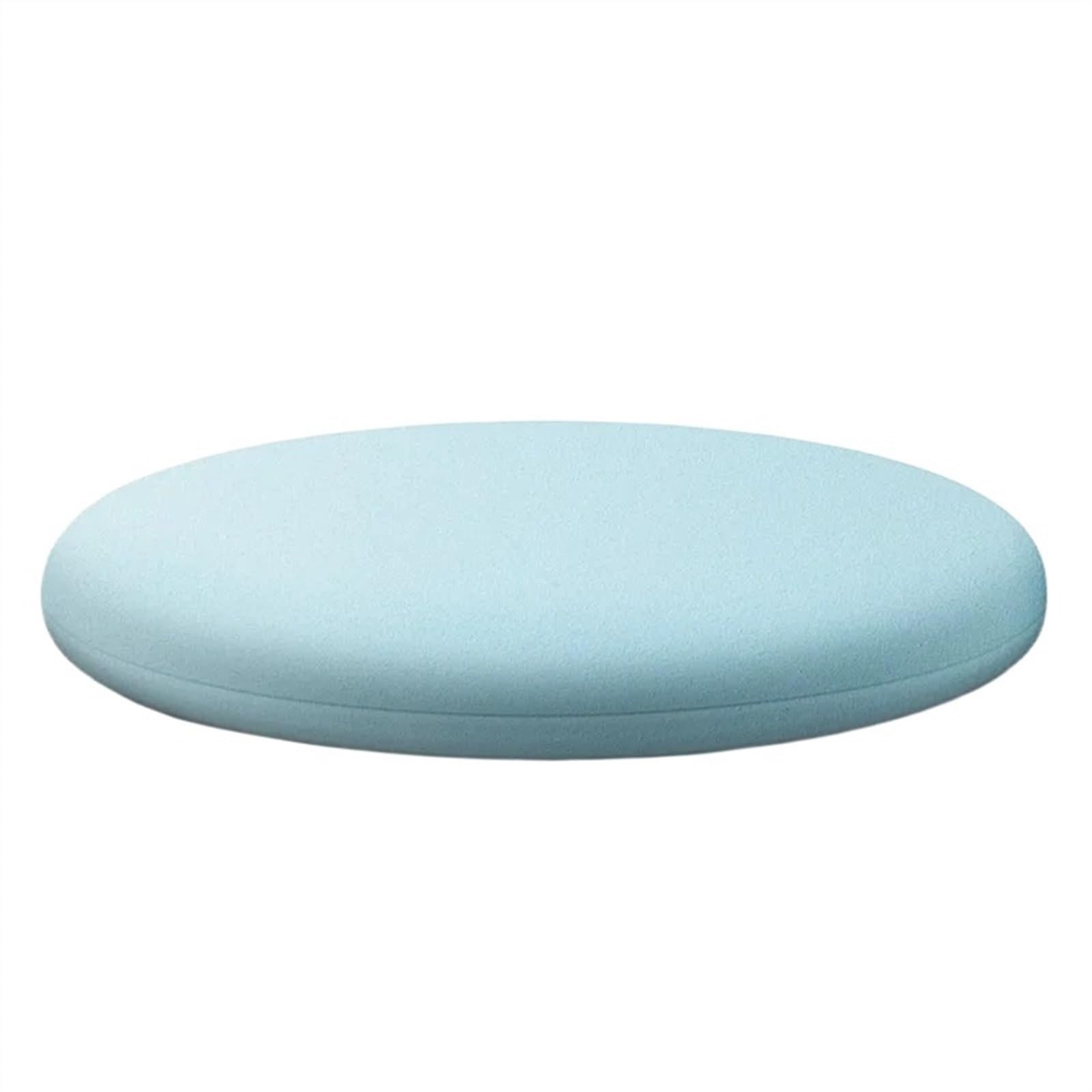 Cojín para coxis Cojín de Asiento 30/35/40/45cm cojín redondo de espuma viscoelástica para asiento, cojín para taburete, cojín para asiento de silla, cojín para taburete pequeño(Round llight blue,Diam