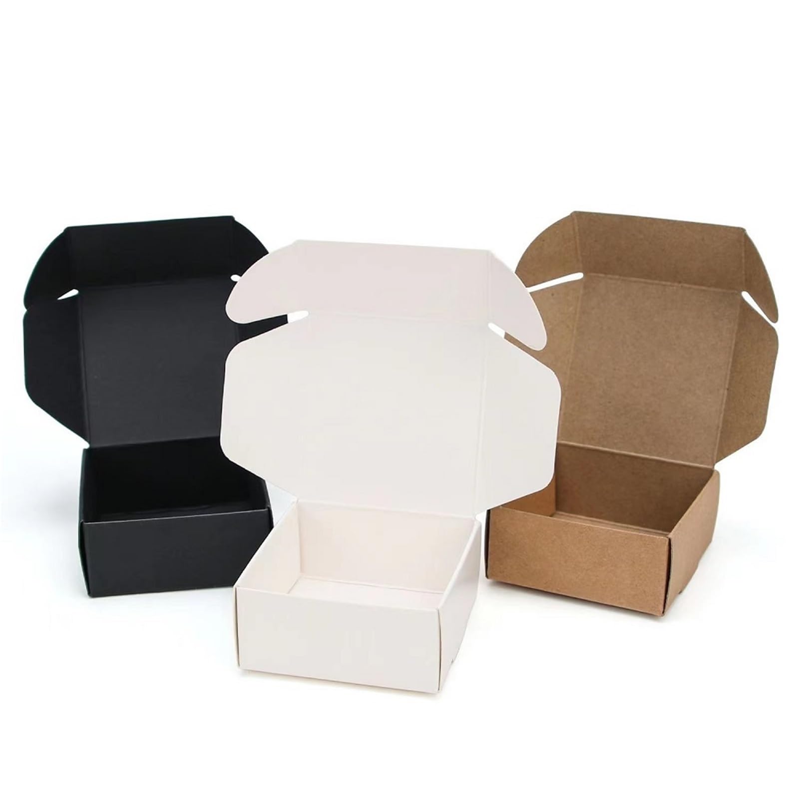 10 set (30 pezzi) di scatole carta Kraft Per l'Imballaggio | Mini scatola di cartone for imballaggio di gioielli in cartone Kraft con piccola scatola di sapone in carta
