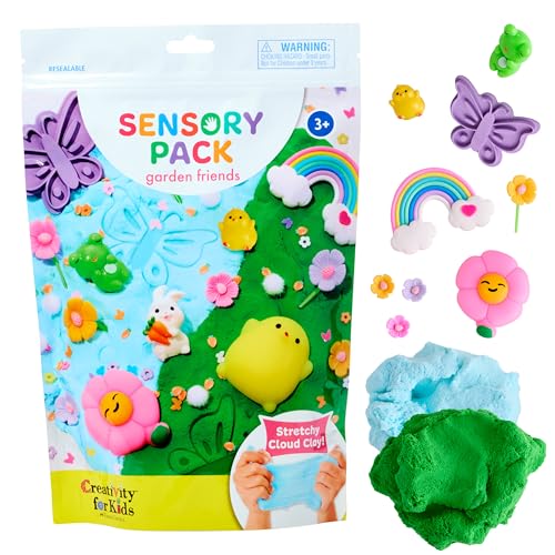 Creativity for Kids Sensory Pack: Garden Friends, Easter Basket Stuffers & Sensory Toys for Toddlers, Toddler Activities & Pretend Play Easter Crafts (Ages 3+)