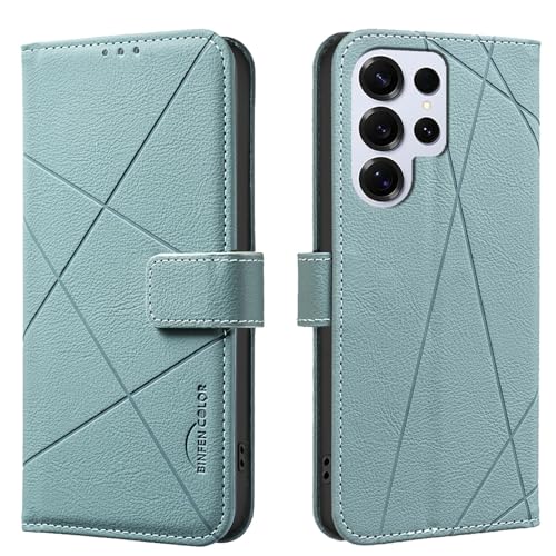 Étui vert Samsung S25 FE portefeuille magnétique idéal pour sorties et voyages