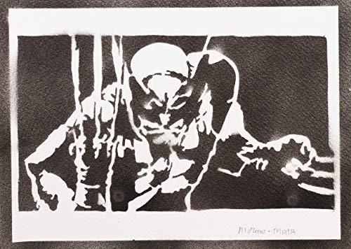 Poster Lobezno X-Men Grafiti Hecho A Mano - Handmade Street Art - Artwork