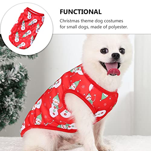 Minkissy 1 PC Natale pet gilet natale pet camicia