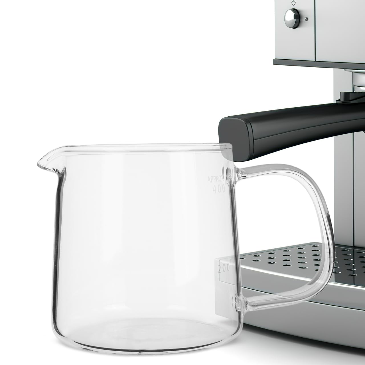 Caraffa in vetro borosilicato trasparente resistente al calore per caffettiera per casa e caffè
