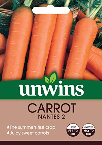 Unwins 30310609 Carrot Nantes 2 Seeds, Clear
