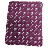 Logo Brands NHL Repeating Lightweight Fleece Throw Blanket 50" x 60" (Colorado Avalanche)