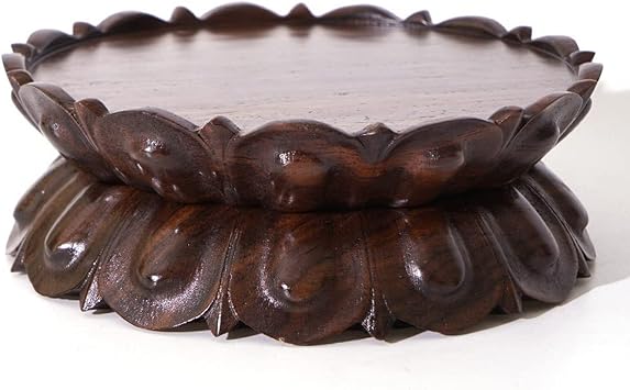 Oriental Furniture Display Stand Lotus Shaped Vase Base