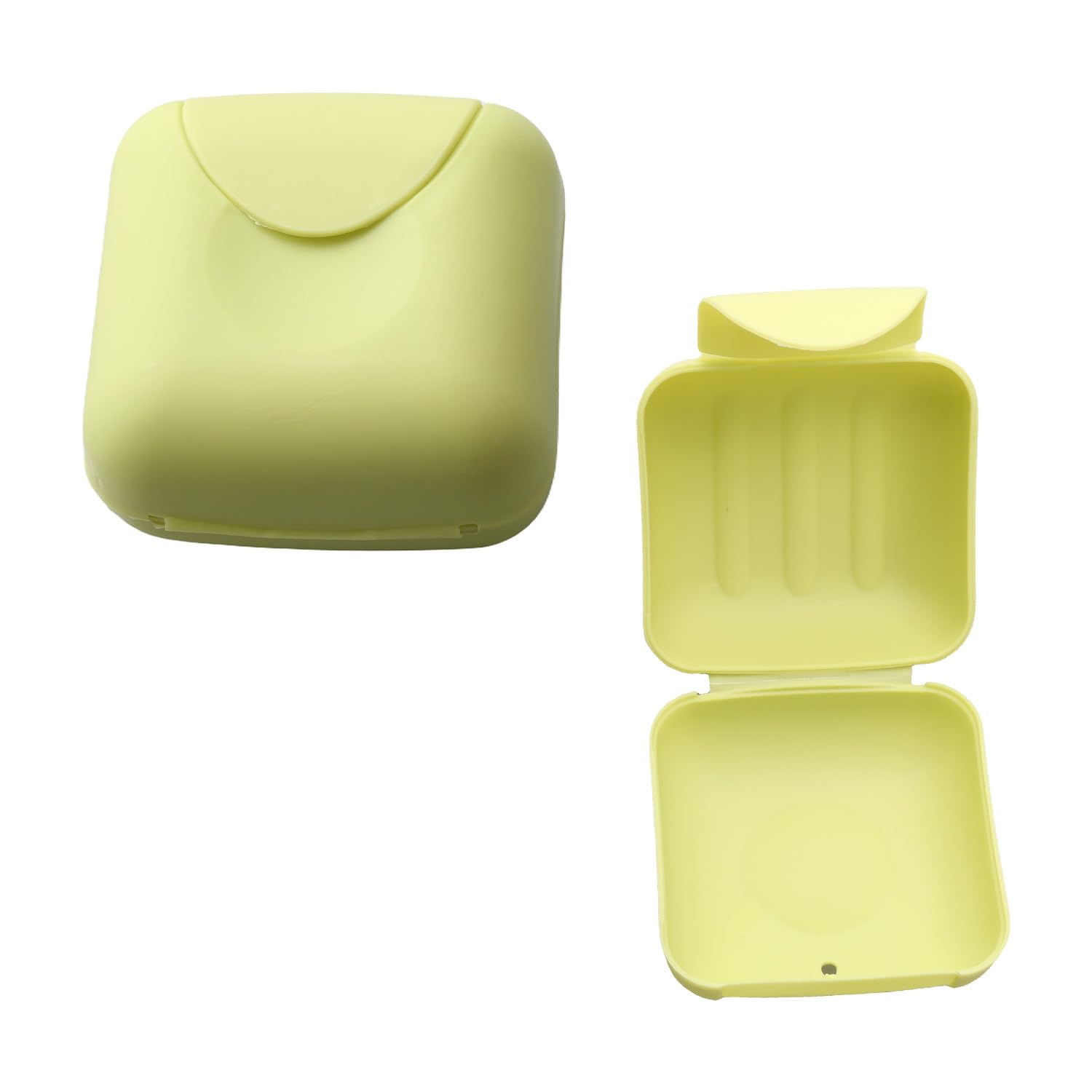 Gaomumu 2PCS Green Travel Soap Box, Waterproof Sealed Soap Dish with Lid, Portable Square Small Soaps Box, PP Material Leakproof Container for Camping, Gym & Bathroom(Green)