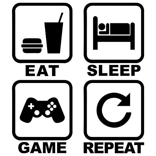 2Pcs Set Gamer Wall Stickers, Decal Boy Game Wall Decor and Art Decor for Living Room / Bedroom / Kitchen and Dining Room Cover