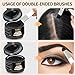Root Cover Up Powder Hairline Powder for Women Root Touch Up Hair Color for Bald Spots, Eyebrows, Beard Line, Hair Fibers for Thinning Hair Shadow Cover Up 2 Pack (Black)