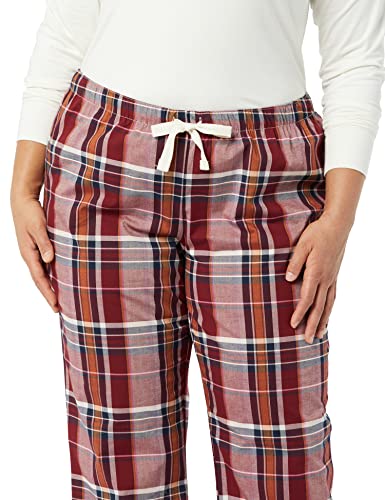 Image of Amazon Essentials Women's Cotton Pajama Pants, Breathable Poplin Sleep Pant with Drawstring Elastic Waist