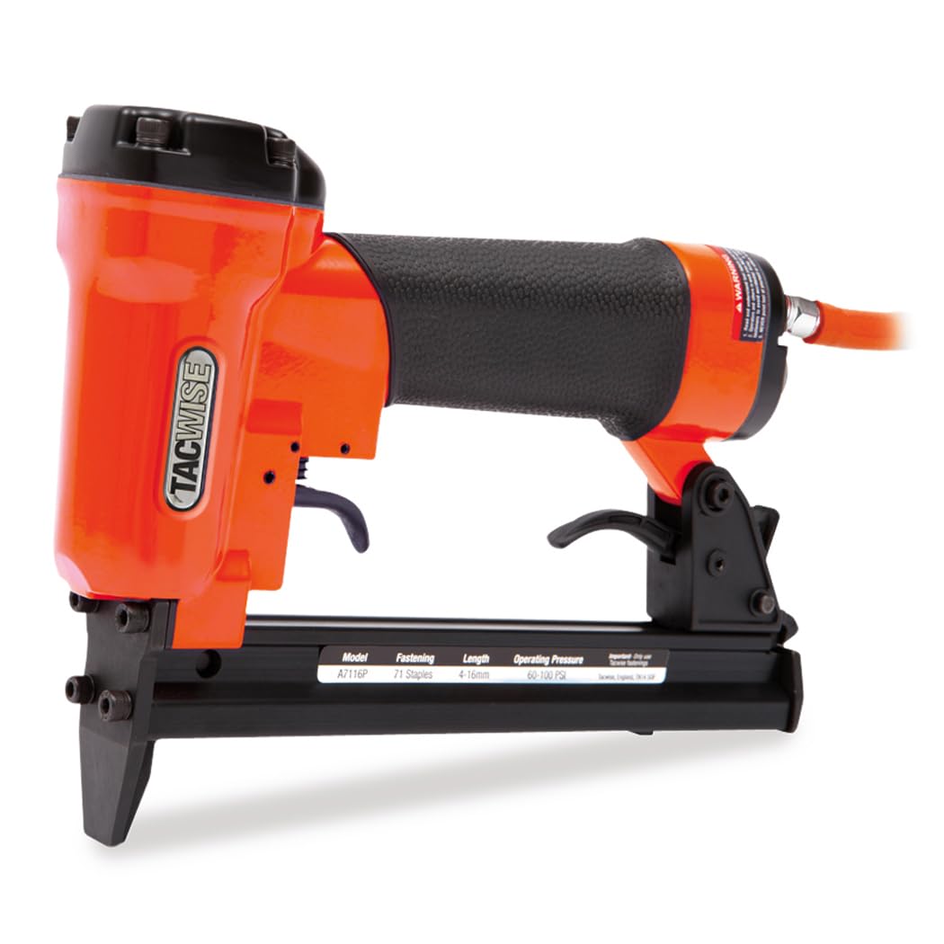 Tacwise A7116P Premium Upholstery Air Stapler, Uses Type 71 / 4 - 16 mm Staples