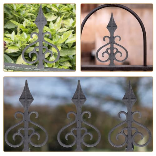 Remate de valla de hierro de alta calidad NUOBESTY decoracion sofisticada exterior 6