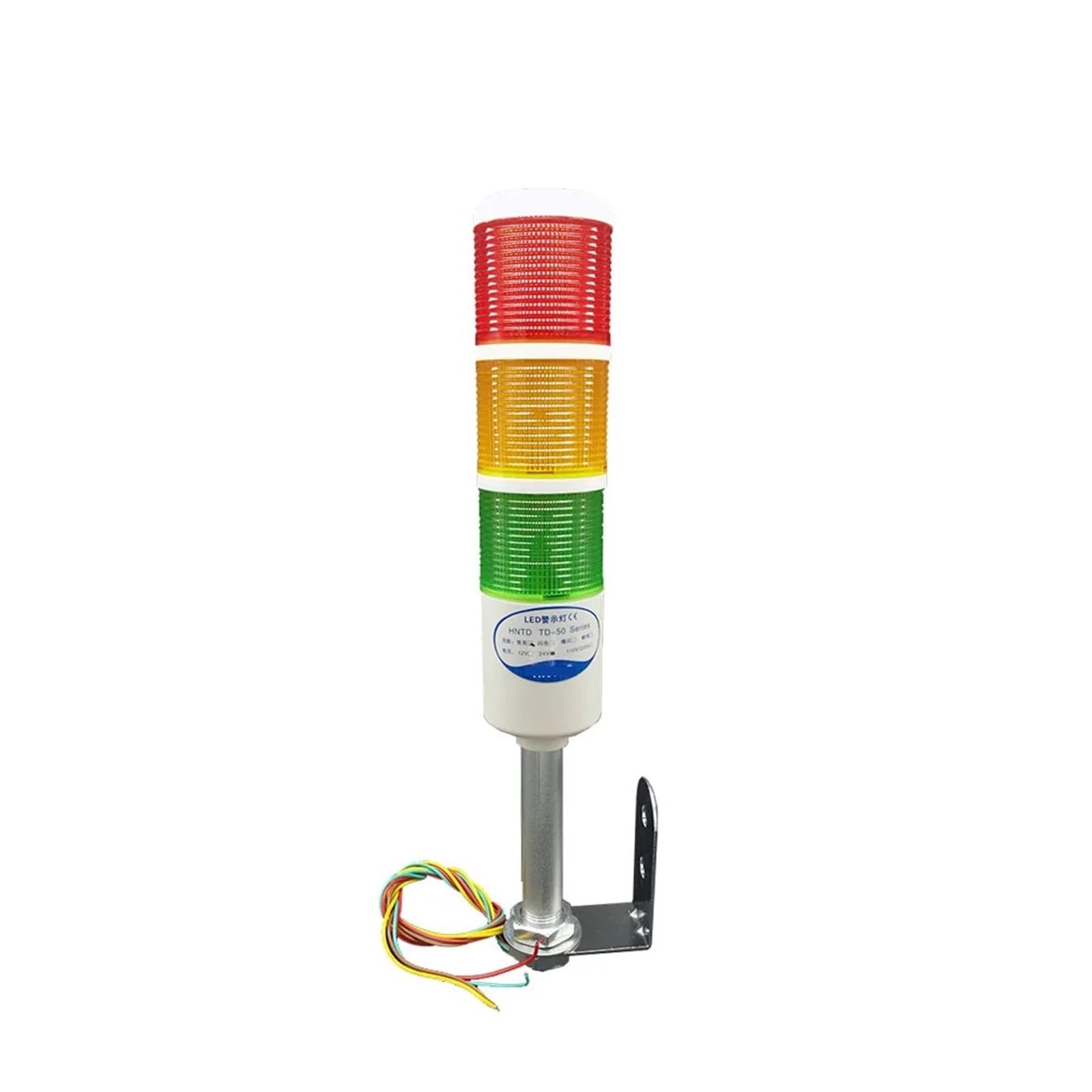 Lampe de signalisation LED, indicateur DC 24V, sémaphores TD55, 3 couleurs, Type de tige en L