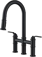 Vista 11 de Kinzie 2H Bridge Grifo de cocina desplegable 1.75gpm bronce cepillado
