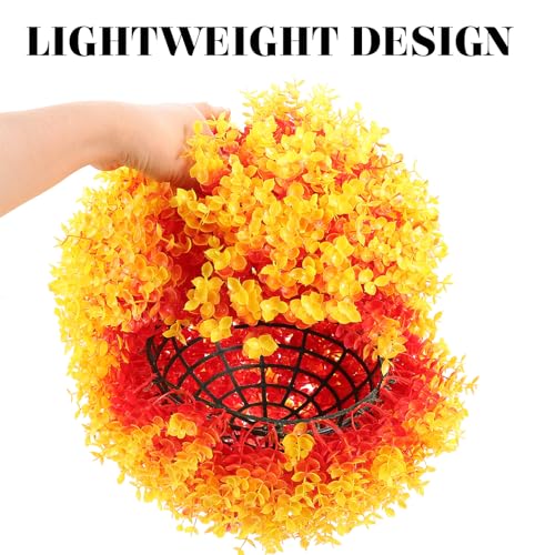 NOLITOY Artificial Grass Ball, Faux Boxwood Topiary Ball Simulation Plant Grass Ball Ornament for Backyard Balcony Garden