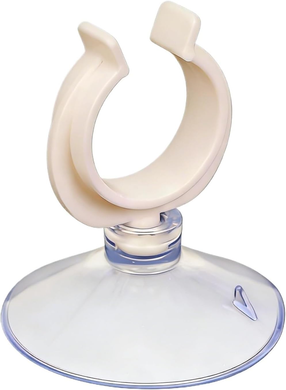 10pcs Aquarium Suction Cups with Open Clips, Fish Tank Air Line Holders, Tubing Clamps for Oxygen Hose & Air Pump Accessories(23mm)