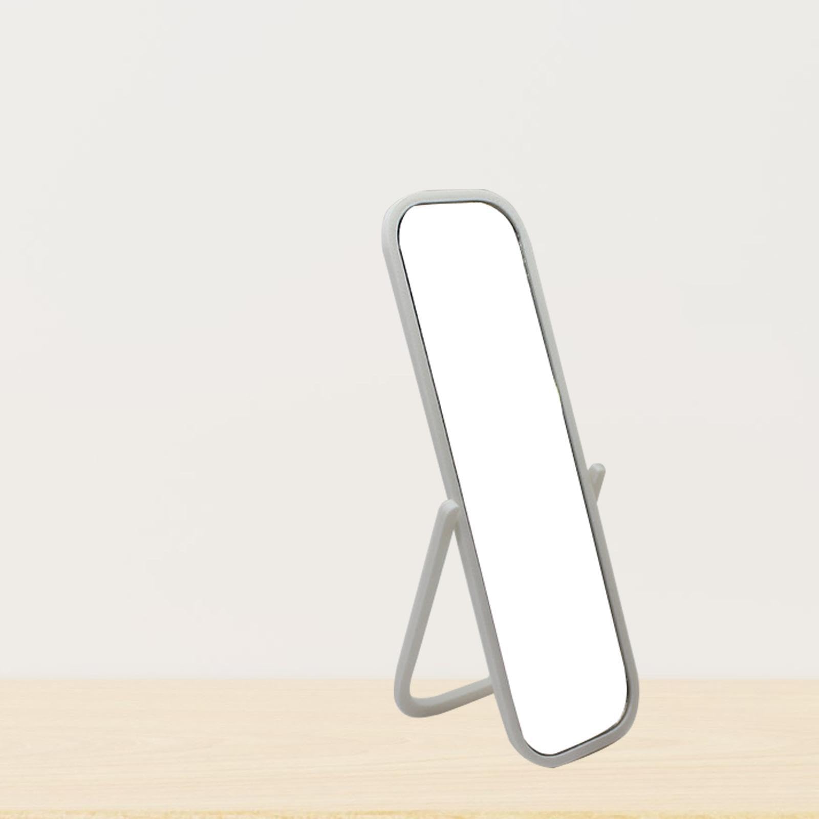 Miniature Dollhouse Dressing Mirror, White Full-Length Mirror for Dollhouse Decor, 5.16 Inches