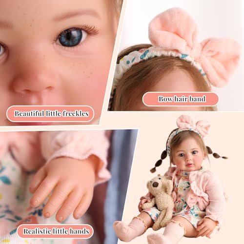 Muñeca Reborn BABESIDE 24 Pulgadas Realista para Niños 3+ miniatura 3