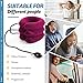 Jaximy Neck Stretcher, Cervical Traction Device, Neck Traction Device,Neck Pain Relief, Adjustable Inflatable Neck Brace & Neck Stretcher Cervical Traction, Neck Decompression Home Use (Red)