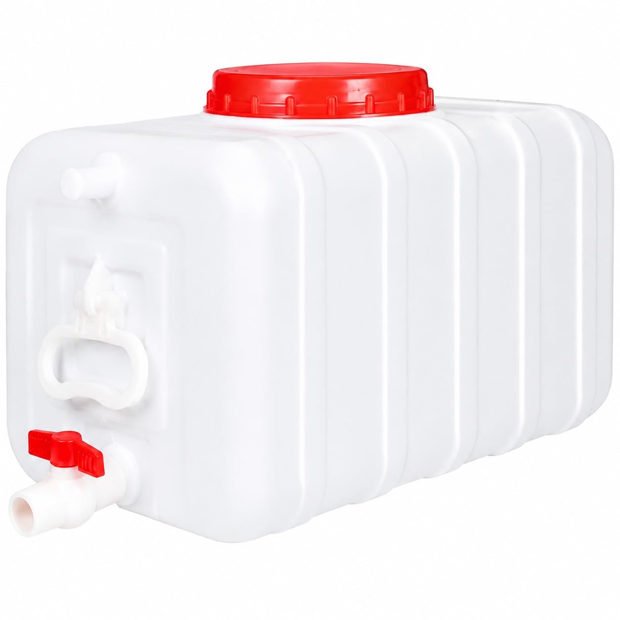 Plastica Serbatoio per L'acqua con Rubinetto E Tubo Flessibile Tanica Acqua Contenitore per L'acqua per Campeggio Camper Camion attività All'aperto Escursionismo(Size:6.6gallon-25L)