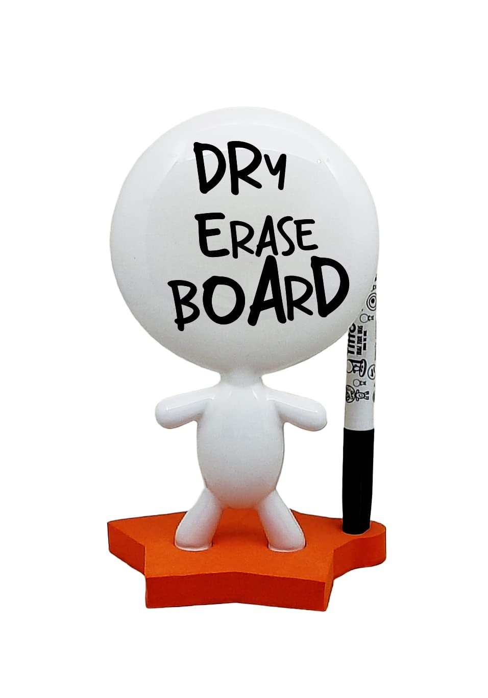 Valentine´s Day Gift - Dry Erase Board - Deco Office Coworker Gifts - Ceramic Whiteboard Doll - TITTO Star, Draw Your Ideas - Home Decor Design (