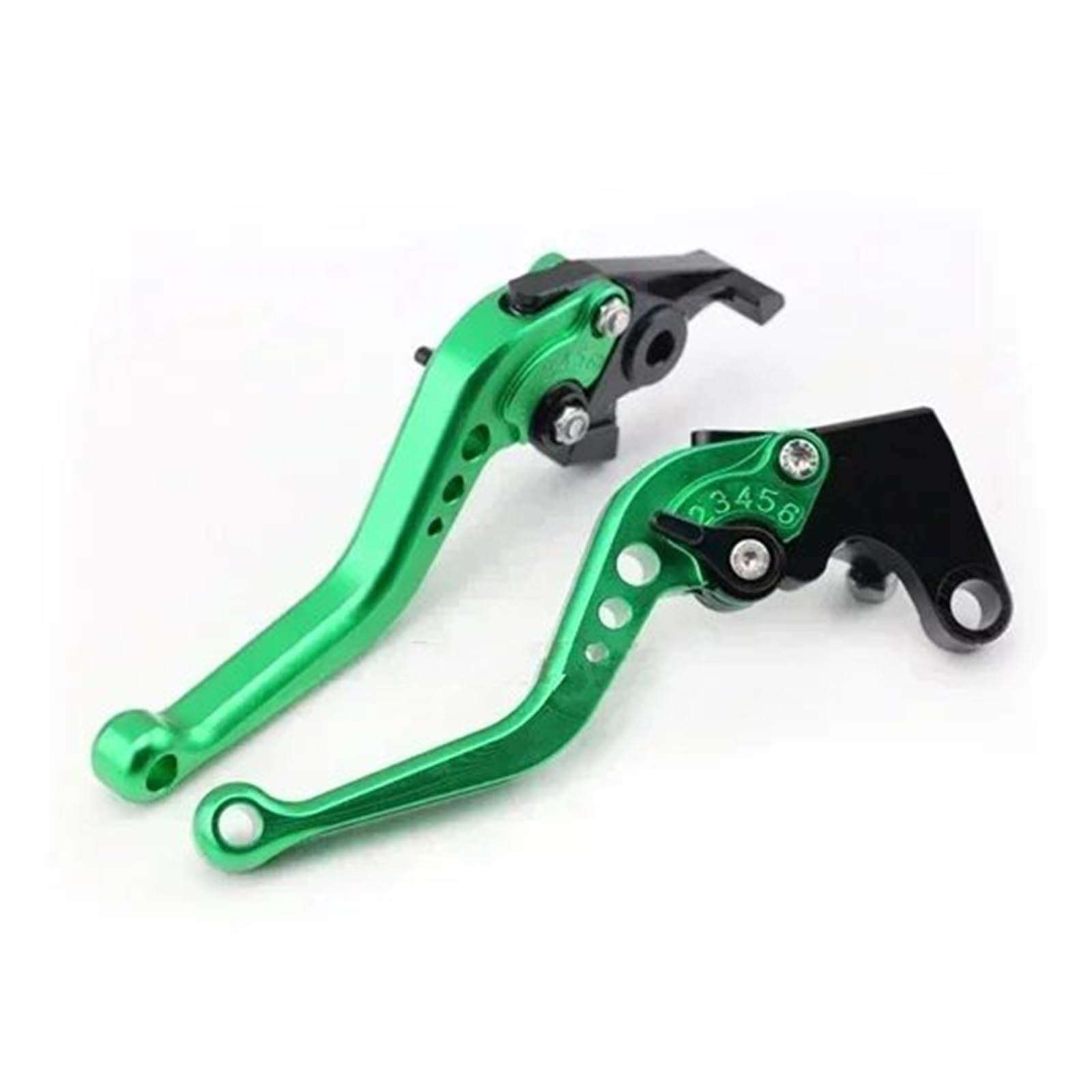 TINGYUS Motorbike Brake Lever for Kawasaki for Z750 for Z750S for ER6N ER6F for ZRX400 for ZXR400 for 400/600 Short Brake Clutch Levers(Short Green)