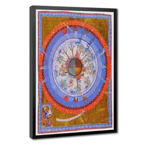 Impression sur toile Hildegard of Bingen décoration murale salon bureau 20x30