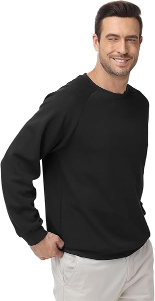 Pullover da uomo a girocollo a maniche lunghe, per pesca, allenamento, atletica, palestra, primavera, autunno, inverno - 4