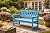 Outdoor Garden Bench,2-Person Poly Lumber Patio Bench, Slatted Patio Loveseat,All-Weather Outdoor Bench that Never Rot and Fade, Suit for Garden, Porch and Park