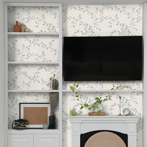 Papel de pared rústico botánico de alta durabilidad para salón 6