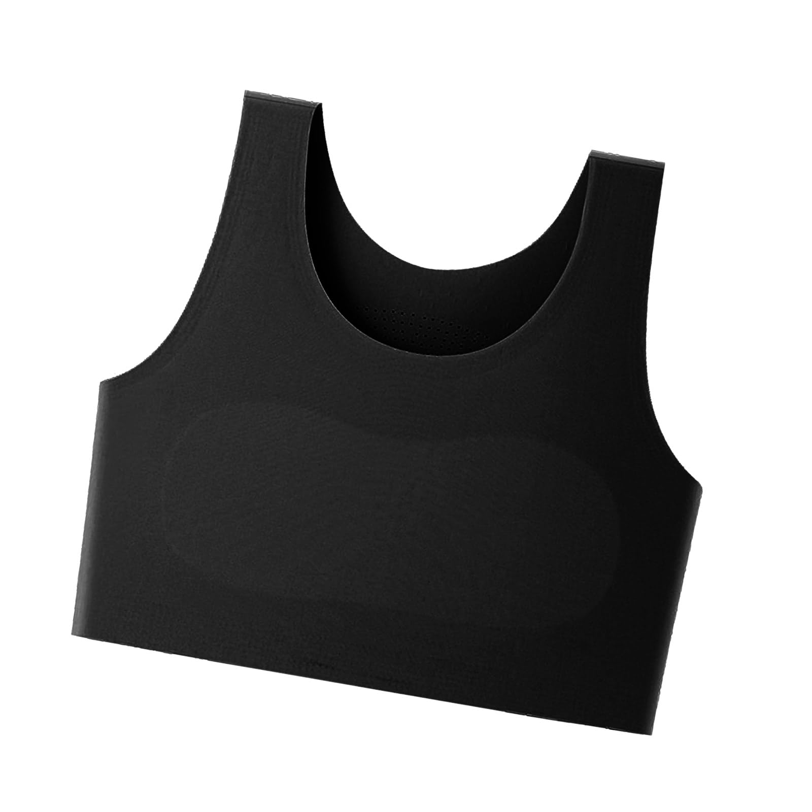Elnwnnkc Breast Binder FTM Tran Seamless Invisible Bralette Elastic Chest Bra Pullover Tanks Top Women Transgender Transgender Tomboy Ftm Elastic Chest Binder Bra Pullover Tank Top