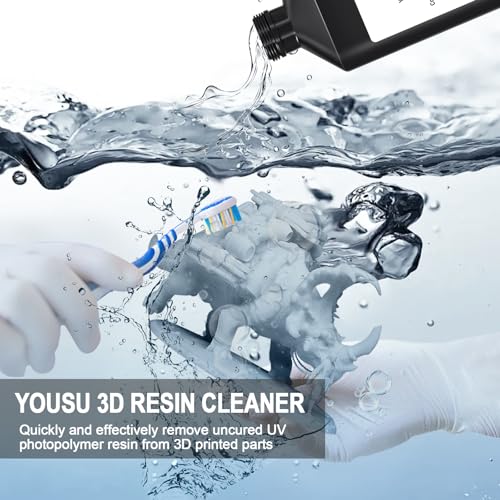 Image of Yousu 3D Resin Cleaner 3kg,3D Printer Resin1 Detergent,Non-toxic and Low Odor,Reusable Resin1 Cleaner, Compatible with Most 3D Printing Resins,Hand-friendly 3D Photopolymer Resin Cleaner1