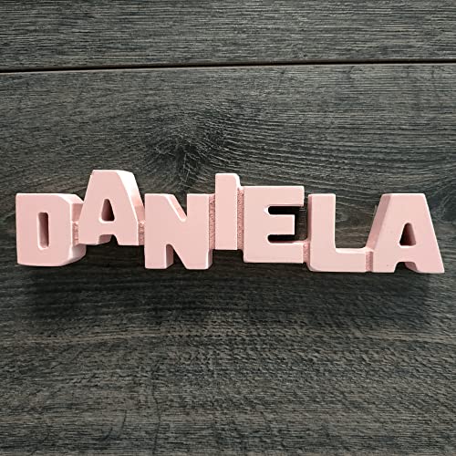 Framan MDF Personalizado con Nombres, Letras de Madera Decorativas con Nombres de Chico o Chica (Daniela)