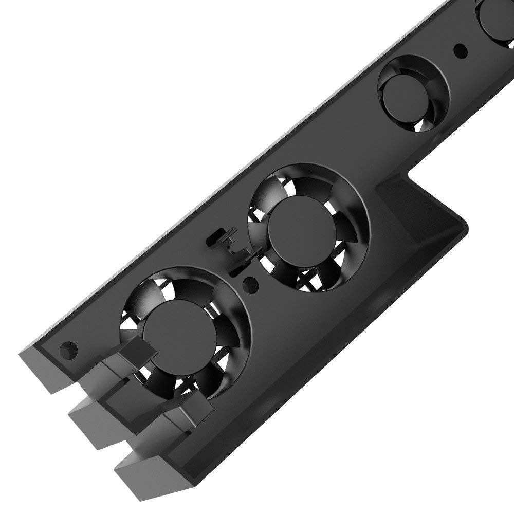 DollaTek Ventilateur de Refroidissement USB Super Externe à 5 températures avec câble USB, Noir pour Console de Jeu PS4 Pro