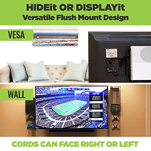 HIDEit Mounts X1S Wall Mount for Xbox One S - Patented in 2019, Made in USA - White Steel Mount for Xbox One S to Safely Store Your Xbox One S on Wall Near or Behind TV by HIDEit Mounts - Image 3